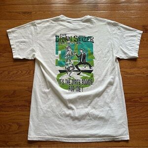 Y2K The Brian Setzer Orchestra “It’s The Dirty Boogie For Me!” Shirt Size Large